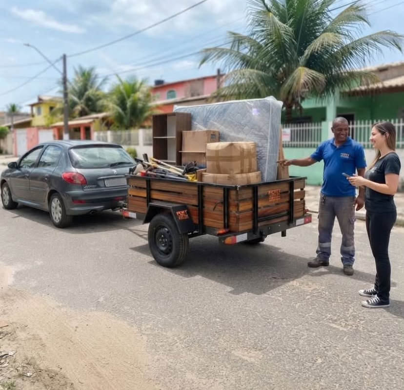 Frete com móveis e objetos